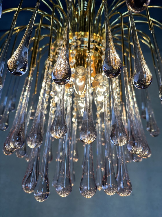 Image 1 of Vintage Rose Teardrop Chandelier