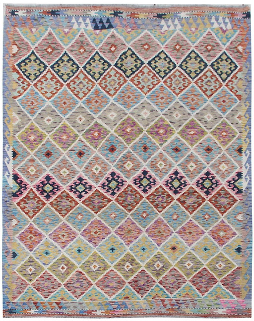 Wool Afghan Kilim - 238 X 188 Cm - New