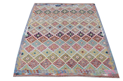 Wool Afghan Kilim - 238 X 188 Cm - New