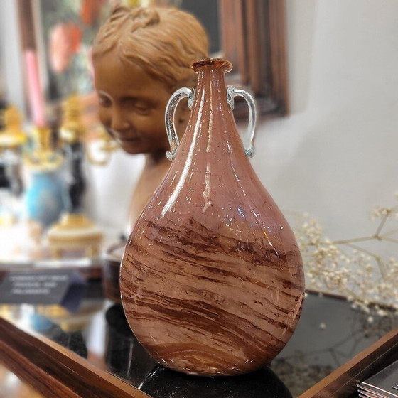 Image 1 of Vintage blown Murano glass vase for Roche Bobois, France