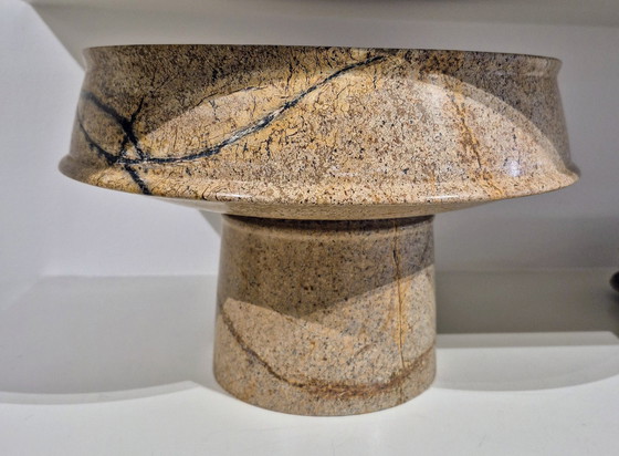 Image 1 of Kelly Wearstler High Bowl Marble Bowl On Foot