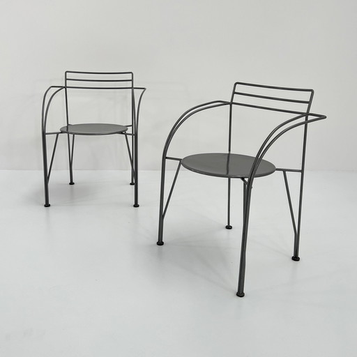 Lune D’Argent Postmodern Chair By Pascal Mourgue For Fermob, 1985