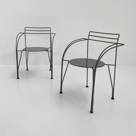 Image 1 of Lune D’Argent Postmodern Chair By Pascal Mourgue For Fermob, 1985