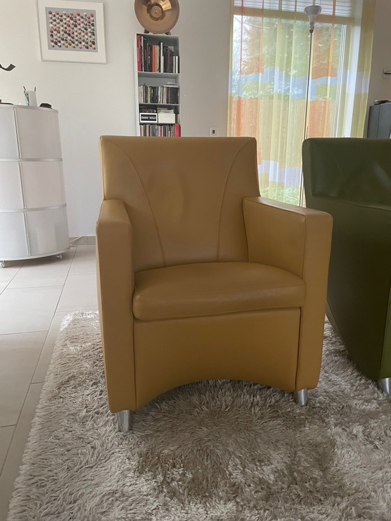 Image 1 of 2x Leolux Dolcinea armchairs