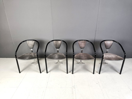 Image 1 of Japanese Design Dining Chairs By Toshiyuki Kita For Aidec Japan, 1980S