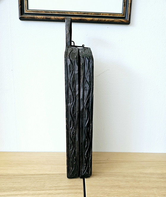 Image 1 of Vintage Wooden Case Of African Wuri Game.