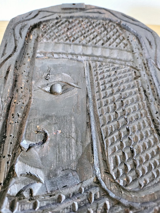 Image 1 of Vintage Wooden Case Of African Wuri Game.