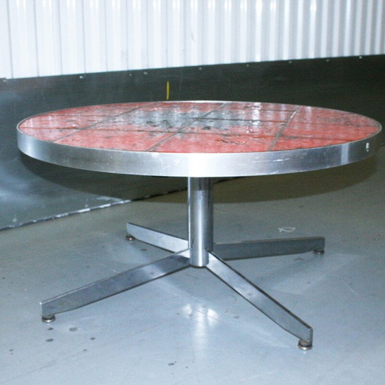 Image 1 of Vintage coffee table with ceramic top, Denmark 1960