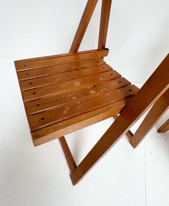 Image 1 of Set Of 2 Trieste Folding Chairs By Aldo Jacober, 1960'S