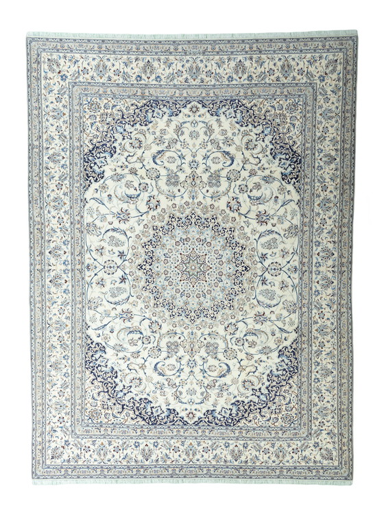 Image 1 of 408 X 300 Cm Hand-Knotted Nain Persian Rug With Silk