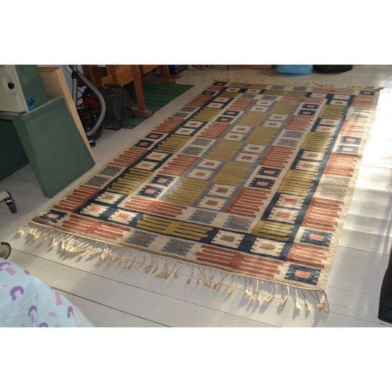 Image 1 of Vintage wool carpet by Märta Måås Fjetterström, 1941