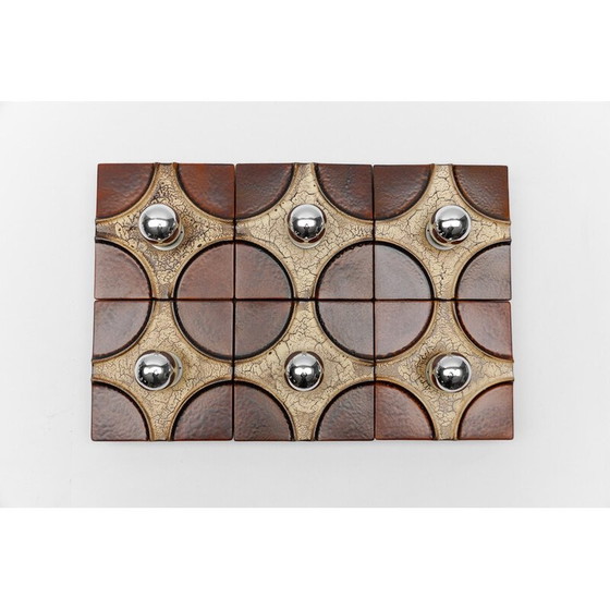 Image 1 of Set of 6 vintage ceramic wall lamp by Pan Keramik, 1960
