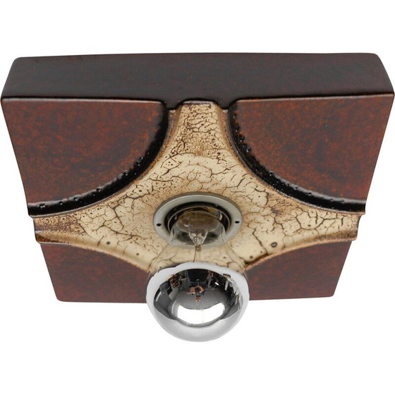 Image 1 of Set of 6 vintage ceramic wall lamp by Pan Keramik, 1960