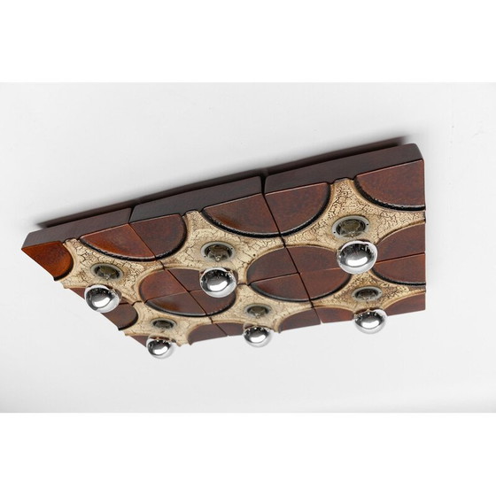 Image 1 of Set of 6 vintage ceramic wall lamp by Pan Keramik, 1960