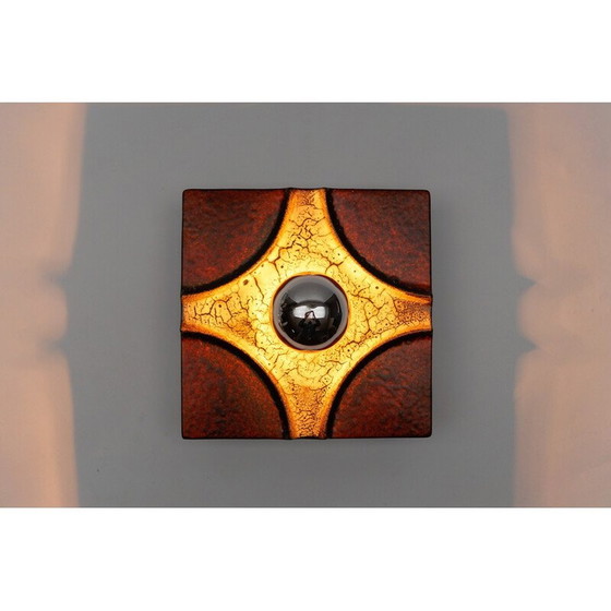 Image 1 of Set of 6 vintage ceramic wall lamp by Pan Keramik, 1960