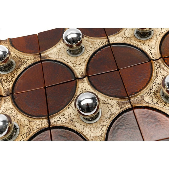 Image 1 of Set of 6 vintage ceramic wall lamp by Pan Keramik, 1960