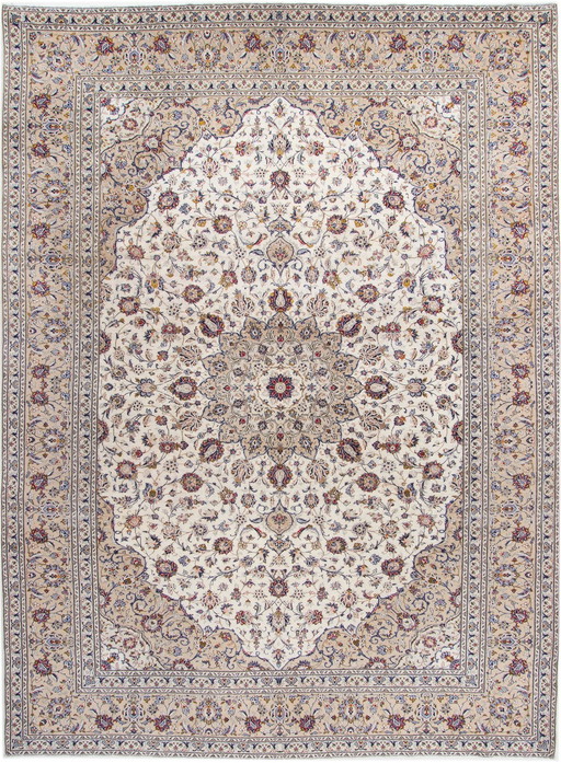 Persian carpet Kashan 4,04 X 3,05 Hand-knotted Oriental carpet No. 1097