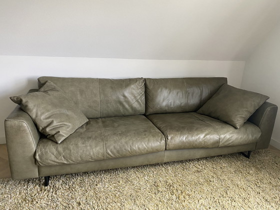 Image 1 of Kruit & Kramer House Of Dutchz Leather 4-Seater Sofa + Hocker