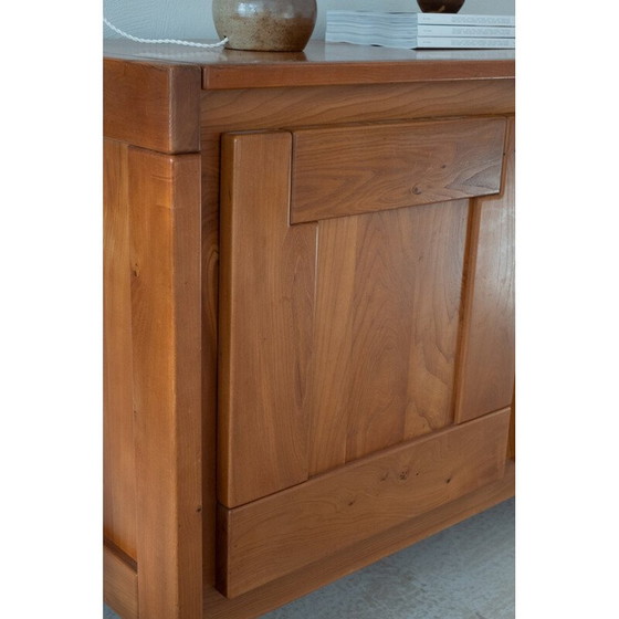 Image 1 of Credenza vintage in massello di olmo biondo di Roland Haeusler per Maison Regain