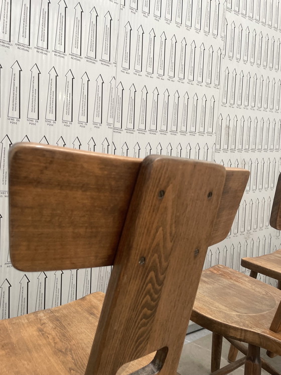 Image 1 of 4X Vintage Brutalist Design Chairs