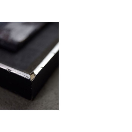 Image 1 of Vintage Brutalist oil on canvas, 1970