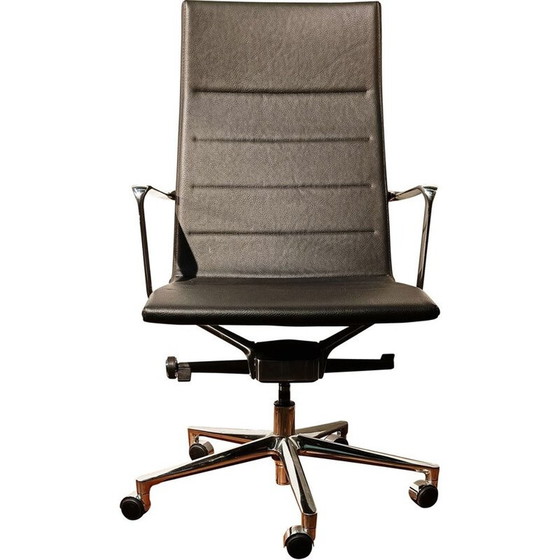 Image 1 of Vintage leather armchair by Icf