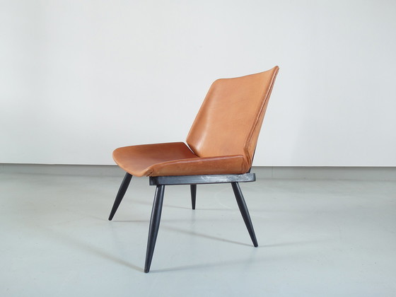 Image 1 of Danish side chair in cognac leather 1060s