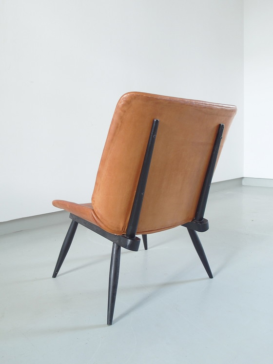 Image 1 of Danish side chair in cognac leather 1060s