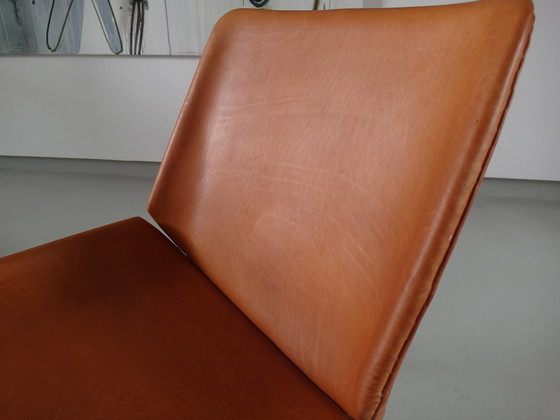 Image 1 of Chaise danoise en cuir cognac 1060s