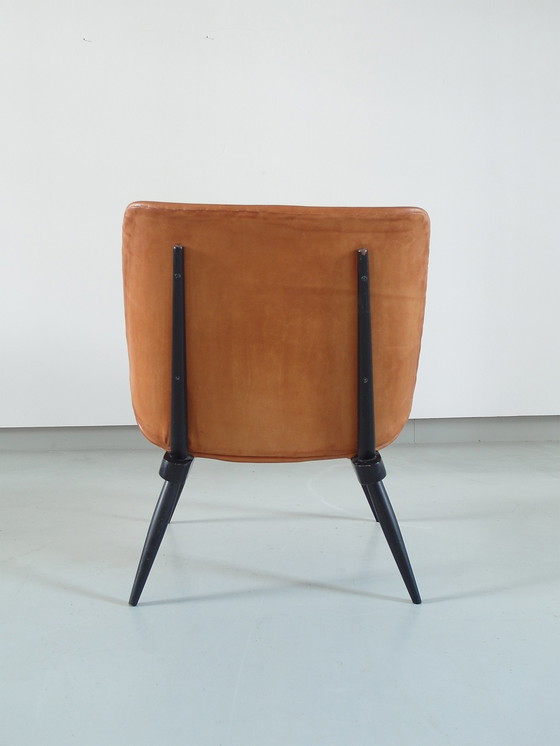 Image 1 of Danish side chair in cognac leather 1060s