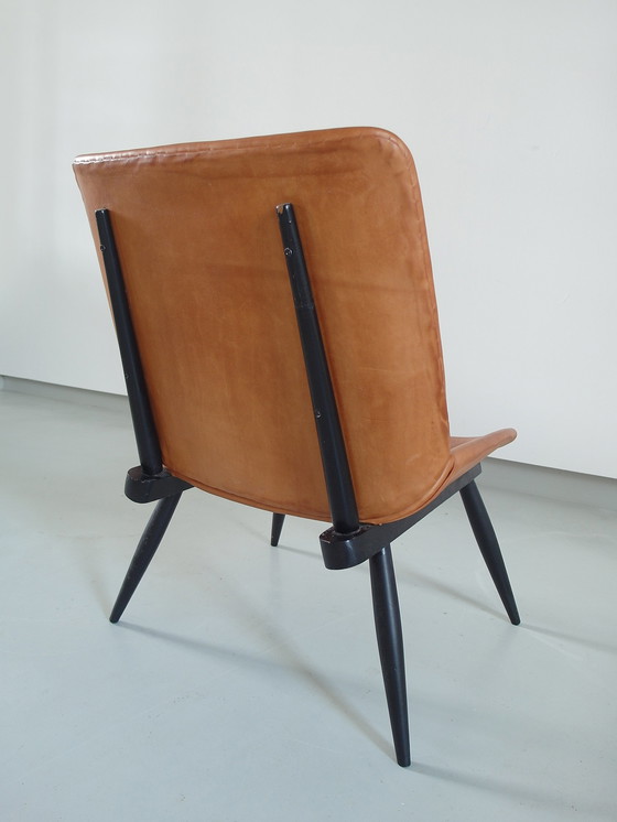 Image 1 of Danish side chair in cognac leather 1060s