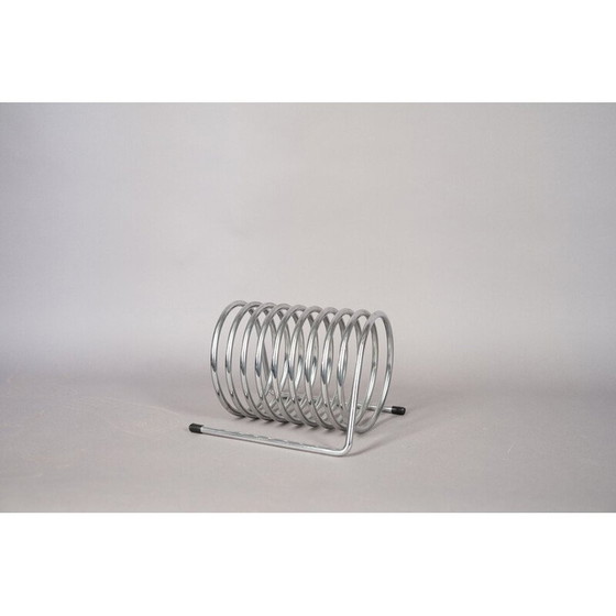 Image 1 of Vintage solid metal magazine rack, Germany 1979