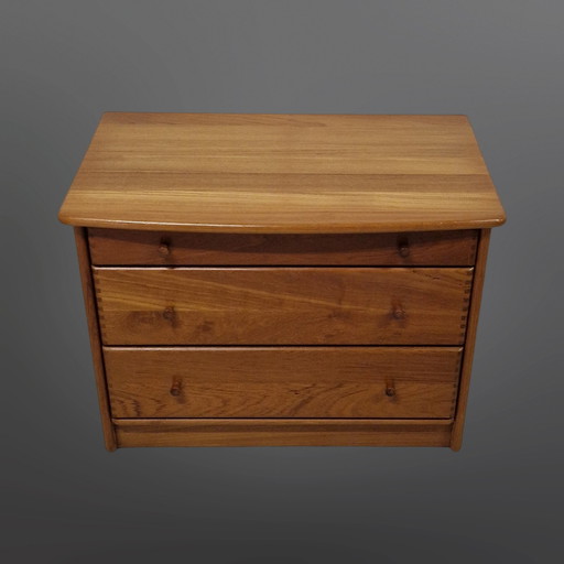 Mid - Century Chest of Drawers Of Solid Teak, Denmark 1970S