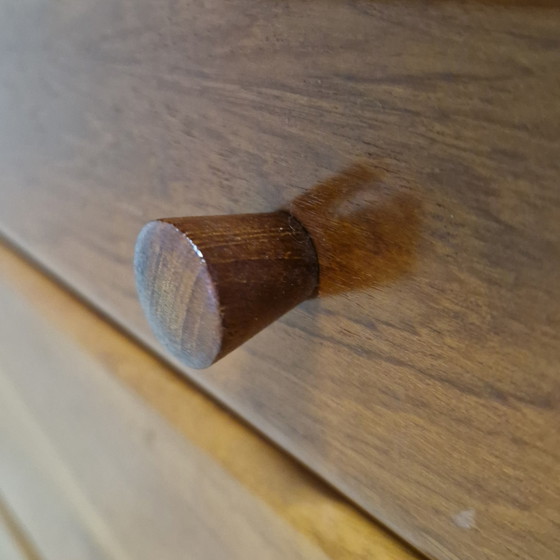 Image 1 of Mid - Century Chest of Drawers Of Solid Teak, Denmark 1970S