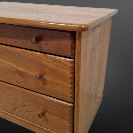 Image 1 of Mid - Century Chest of Drawers Of Solid Teak, Denmark 1970S