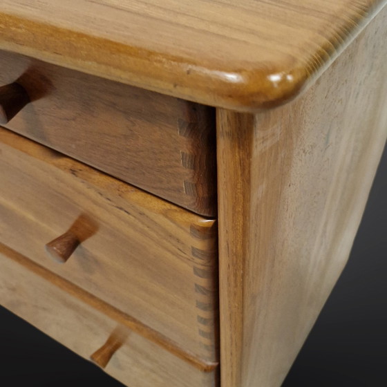 Image 1 of Mid - Century Chest of Drawers Of Solid Teak, Denmark 1970S