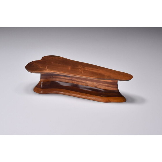 Image 1 of Tavolino da caffè vintage in wenga e legno massello di Gerald Mccabe Studio Craft, 1970