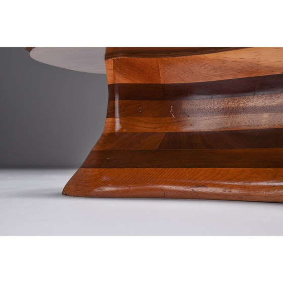 Image 1 of Tavolino da caffè vintage in wenga e legno massello di Gerald Mccabe Studio Craft, 1970