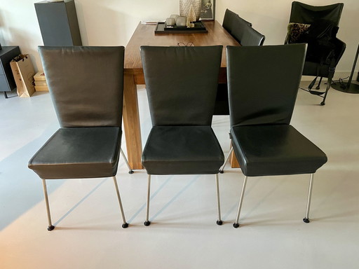 Black Leather Dining Chairs Vandenberg Orea