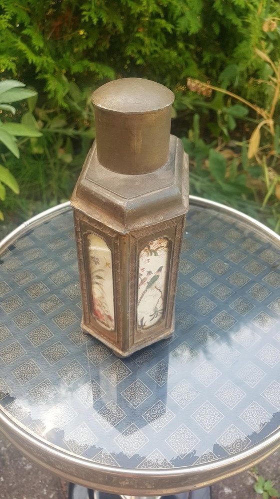 Image 1 of 3 contenitori per il tè in peltro cinese antico