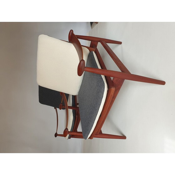 Image 1 of Pair of vintage "Spade Chair" armchairs in teak by Finn Juhl