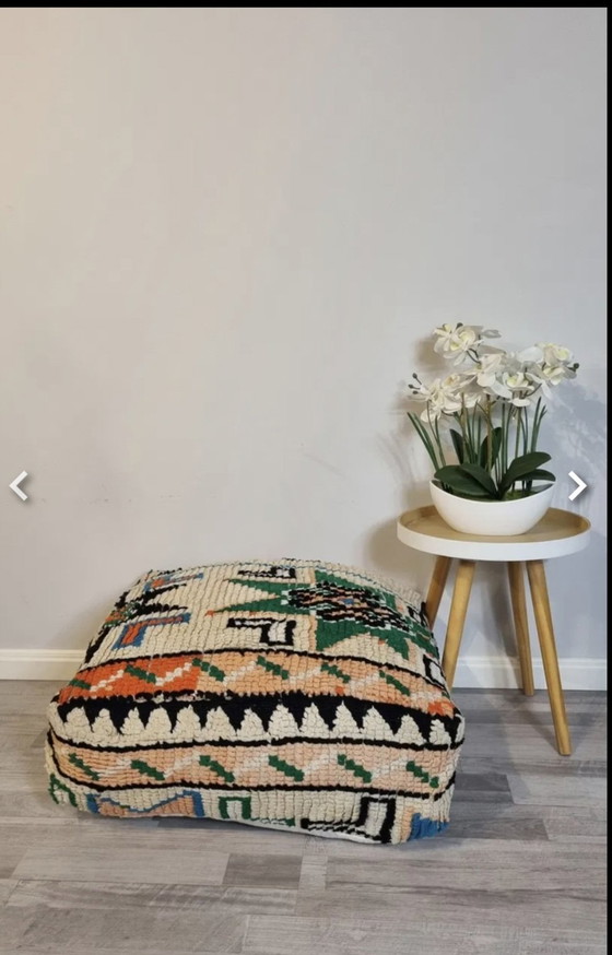 Image 1 of Pouf marocchino vintage, cuscino di seduta berbero.