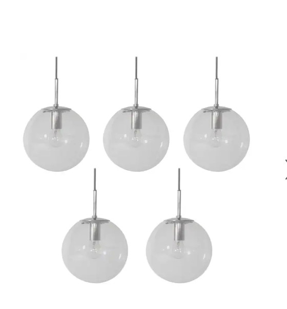 Image 1 of 5x Glashütte Limburg Globe Pendants