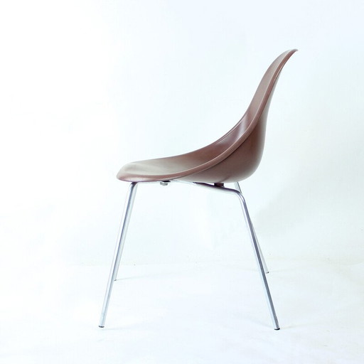 Silla vintage de acero y metal para Gaber, Italia, 1990