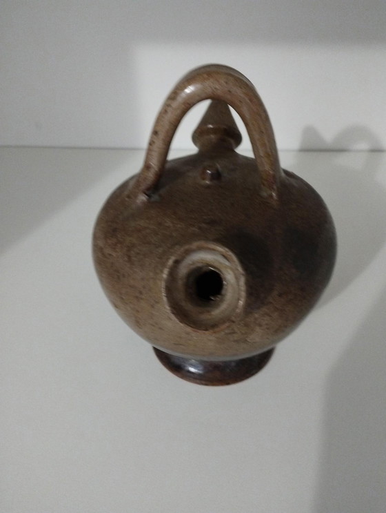 Image 1 of Small Jug - Gargoyle, Chevrette, Jar, Pitcher Stoneware - Ceramic - Antique - Artisanal