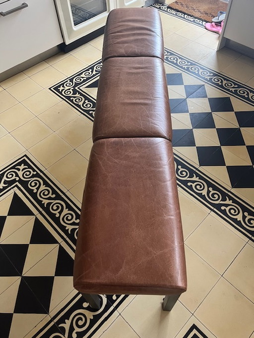 Nouveau banc de salle à manger en cuir Routz