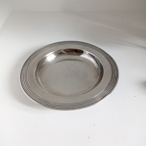 Chritofle silver metal dish