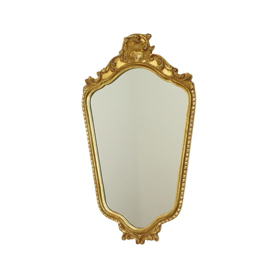 Image 1 of Gold leaf Deknudt Mirror Hollywood Regency