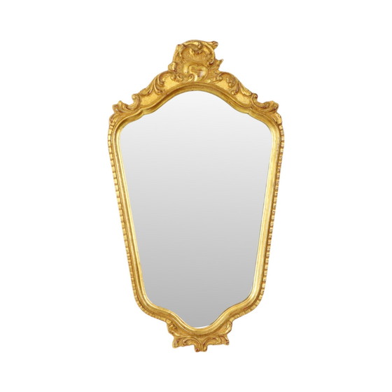 Image 1 of Gold leaf Deknudt Mirror Hollywood Regency