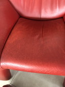 Poltrona relax Leolux Echnaton con poggiapiedi abbinato